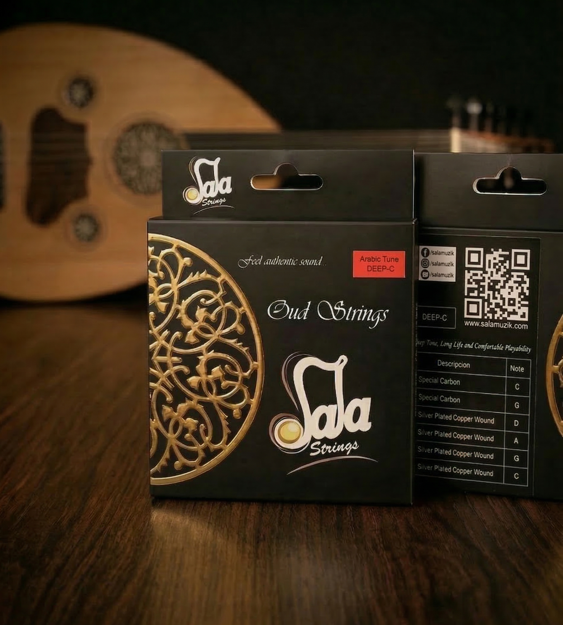 أوتار خاصة ضبط CC لعود عربي DEEP-C من Sala Strings