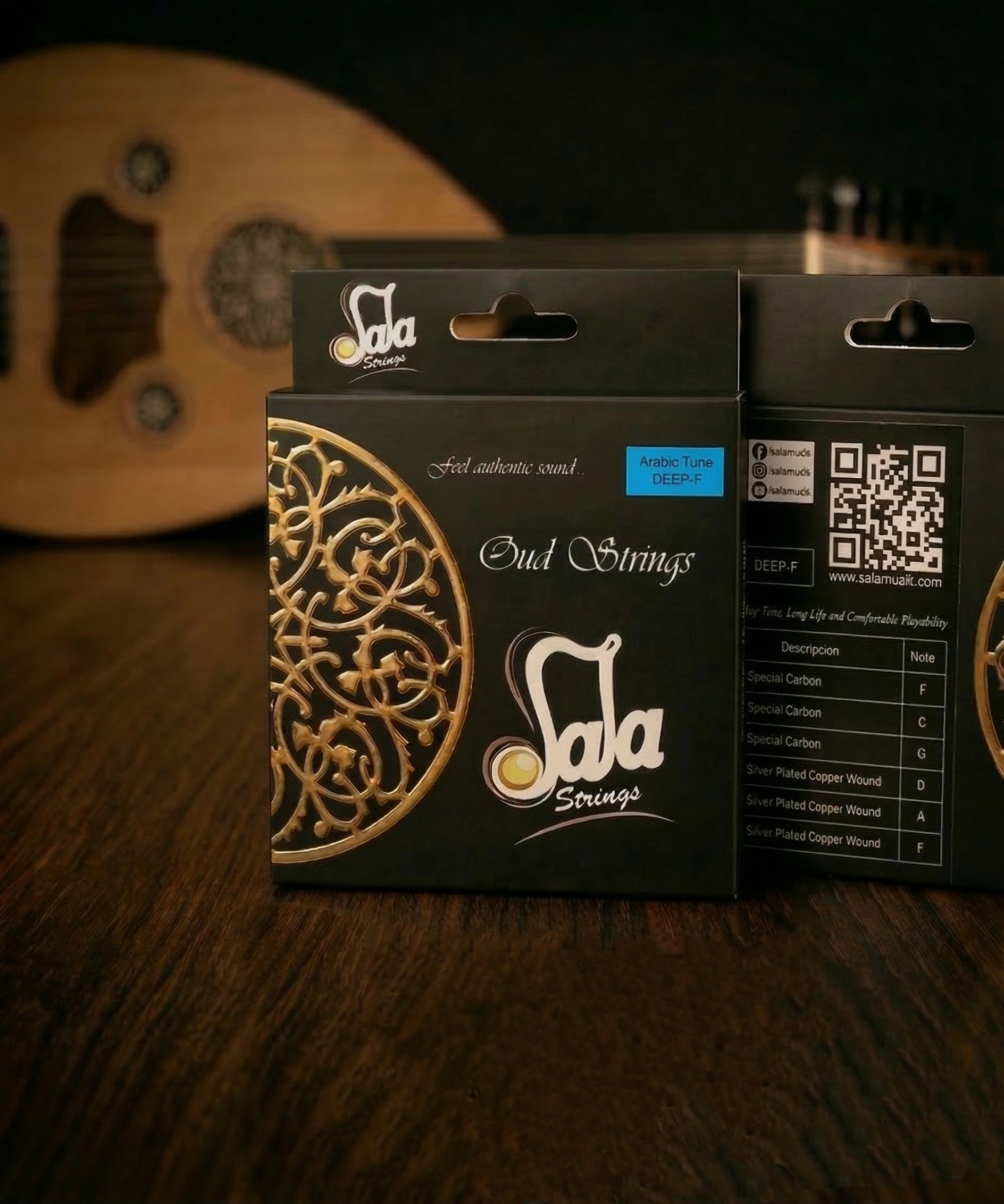 أوتار خاصة ضبط FF لعود عربي FF DEEP-F من Sala Strings