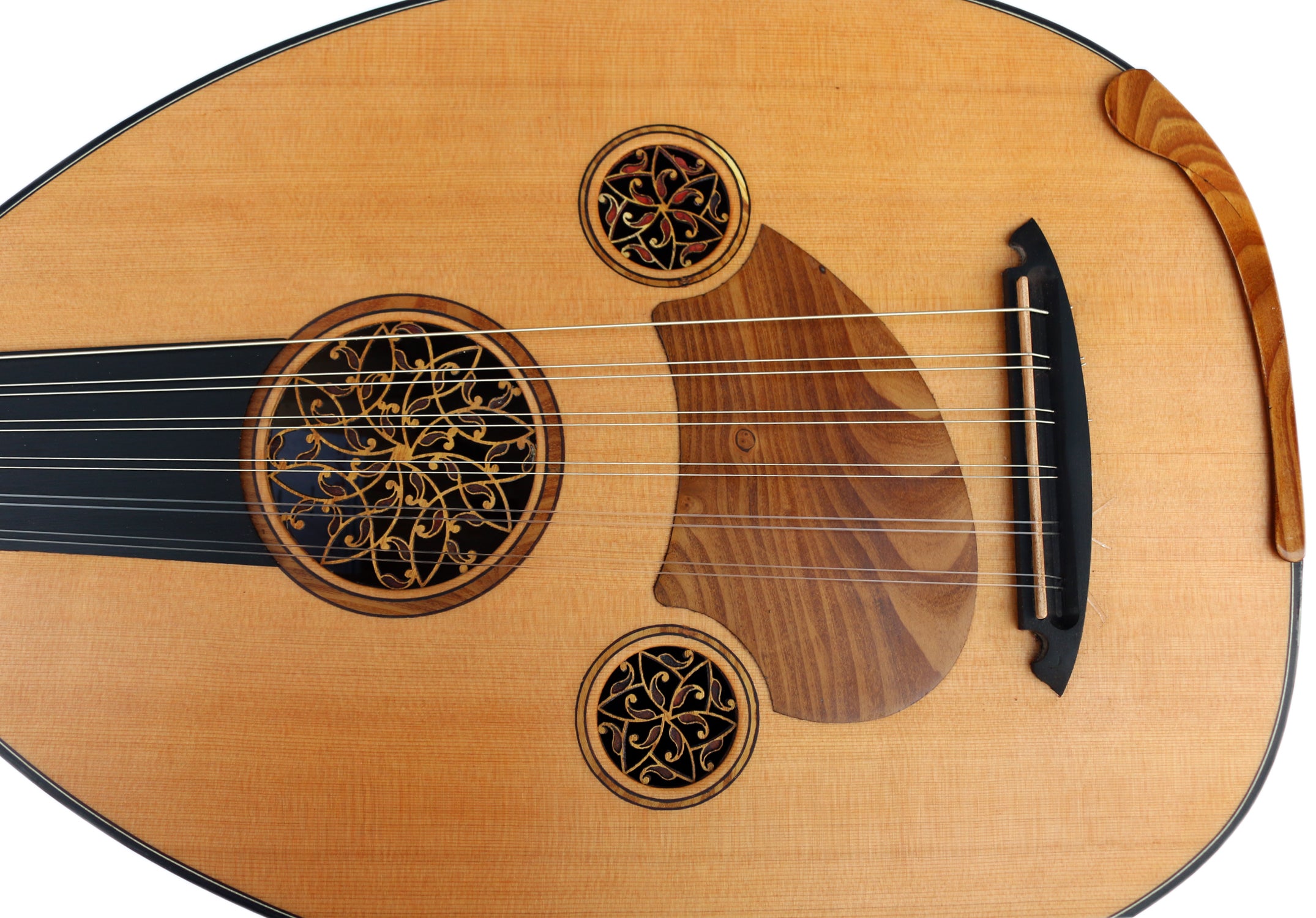 Left-handed Turkish oud MRS-22L by Miras Lute