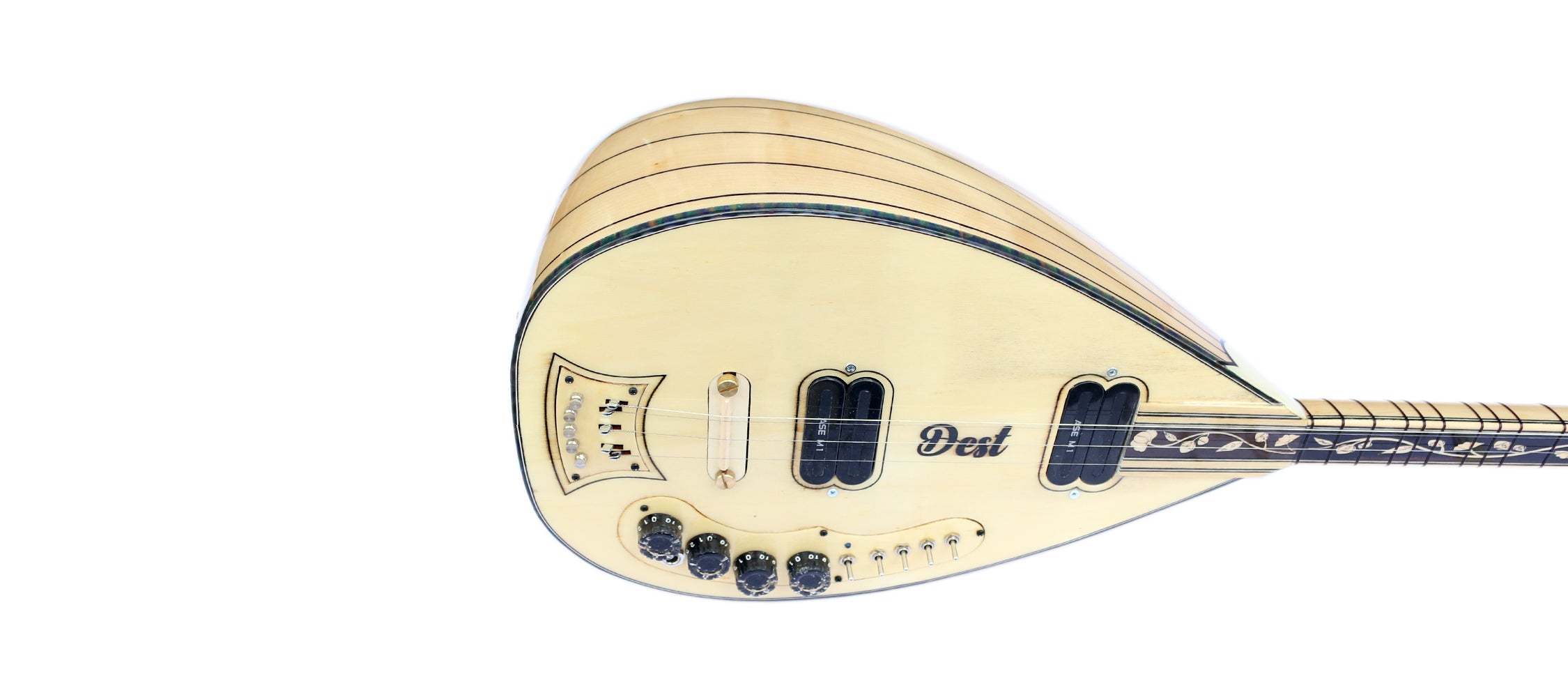 Maple electric saz W2 by Dest with built-in effects