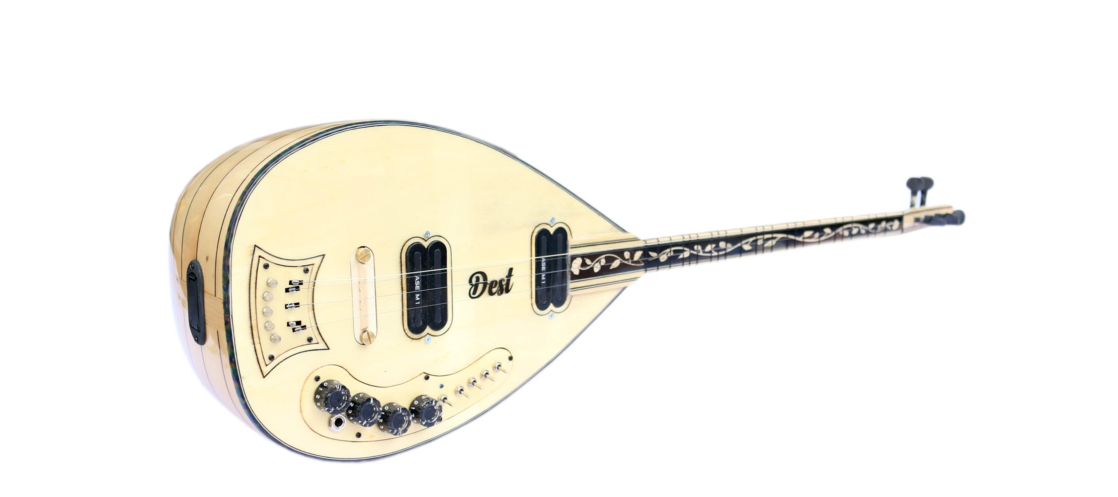 Dest long neck electric saz baglama W2 with Leslie effect