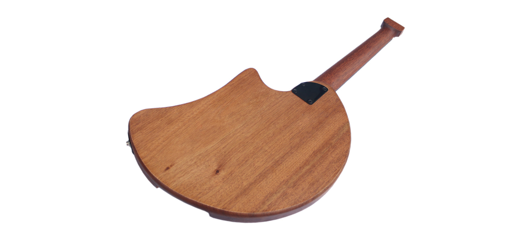 RaksOud Mat electric oud bridge and string anchor detail