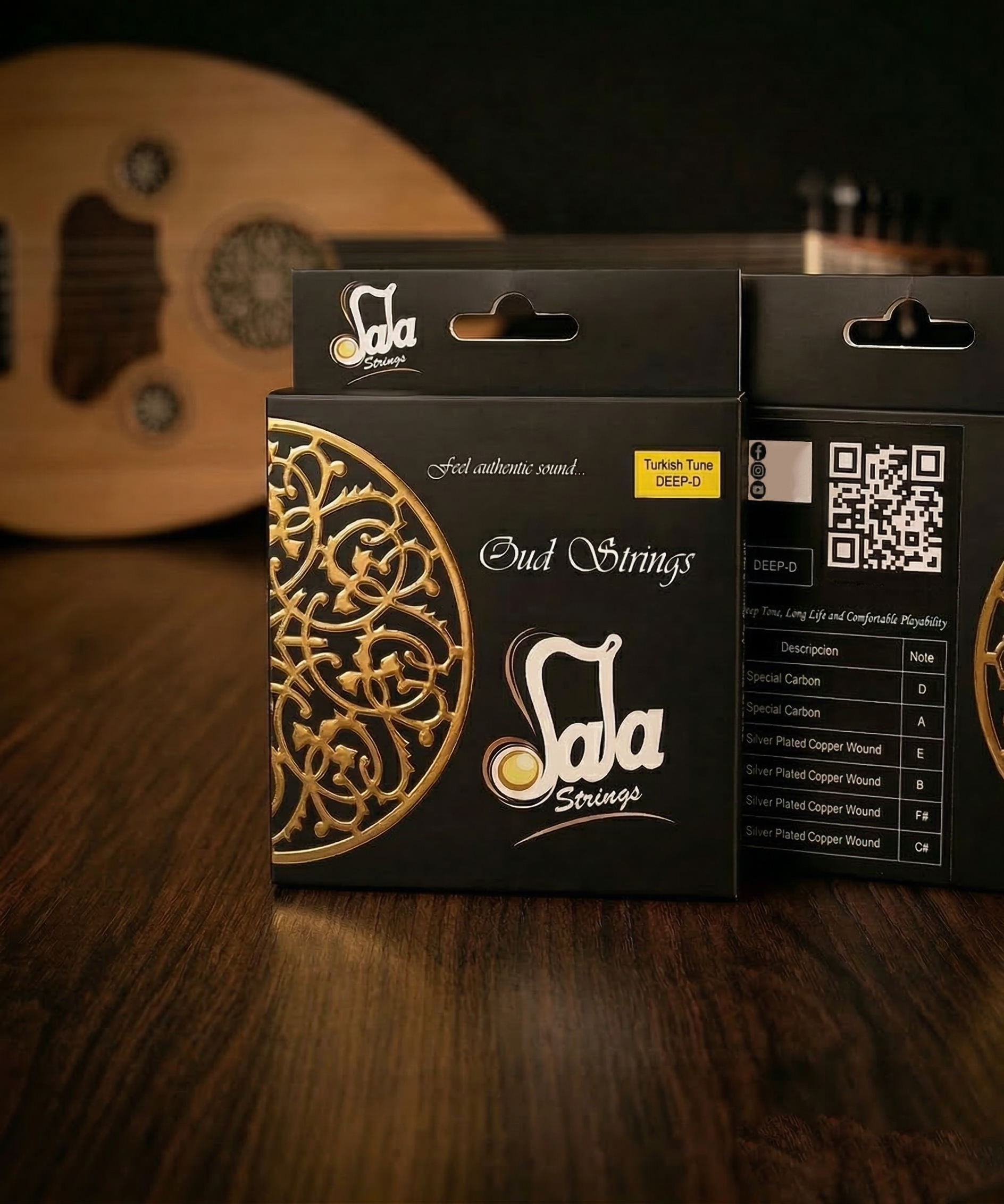أوتار خاصة ضبط D D لعود تركي DEEP-D من Sala Strings