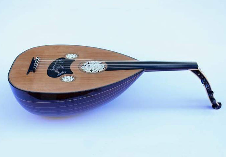 Premium Turkish oud SALA-O8 with wenge bowl and Canadian cedar face by Sala