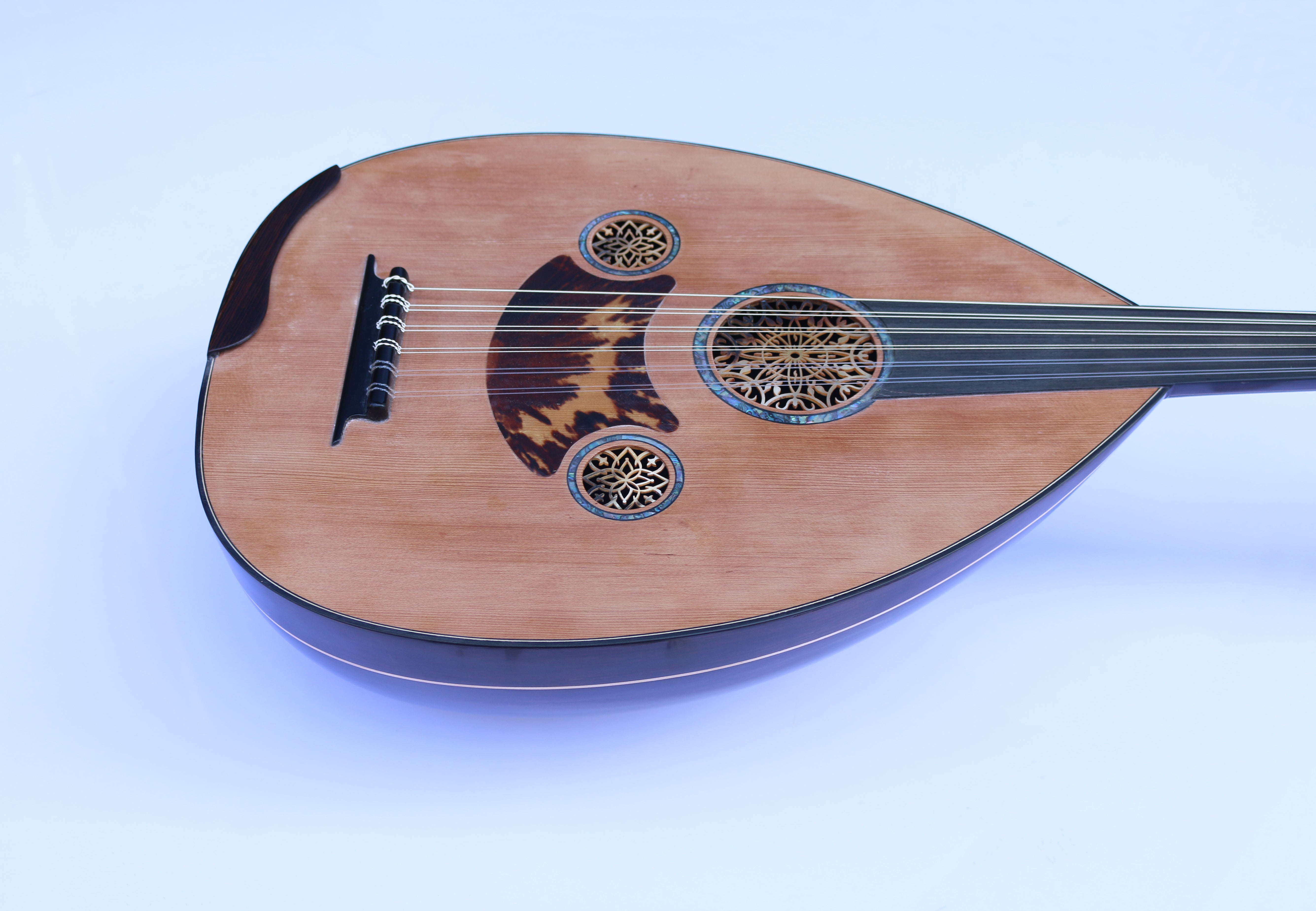 Wenge and Canadian cedar Turkish oud MCO-405 by Mustafa Copcuoglu