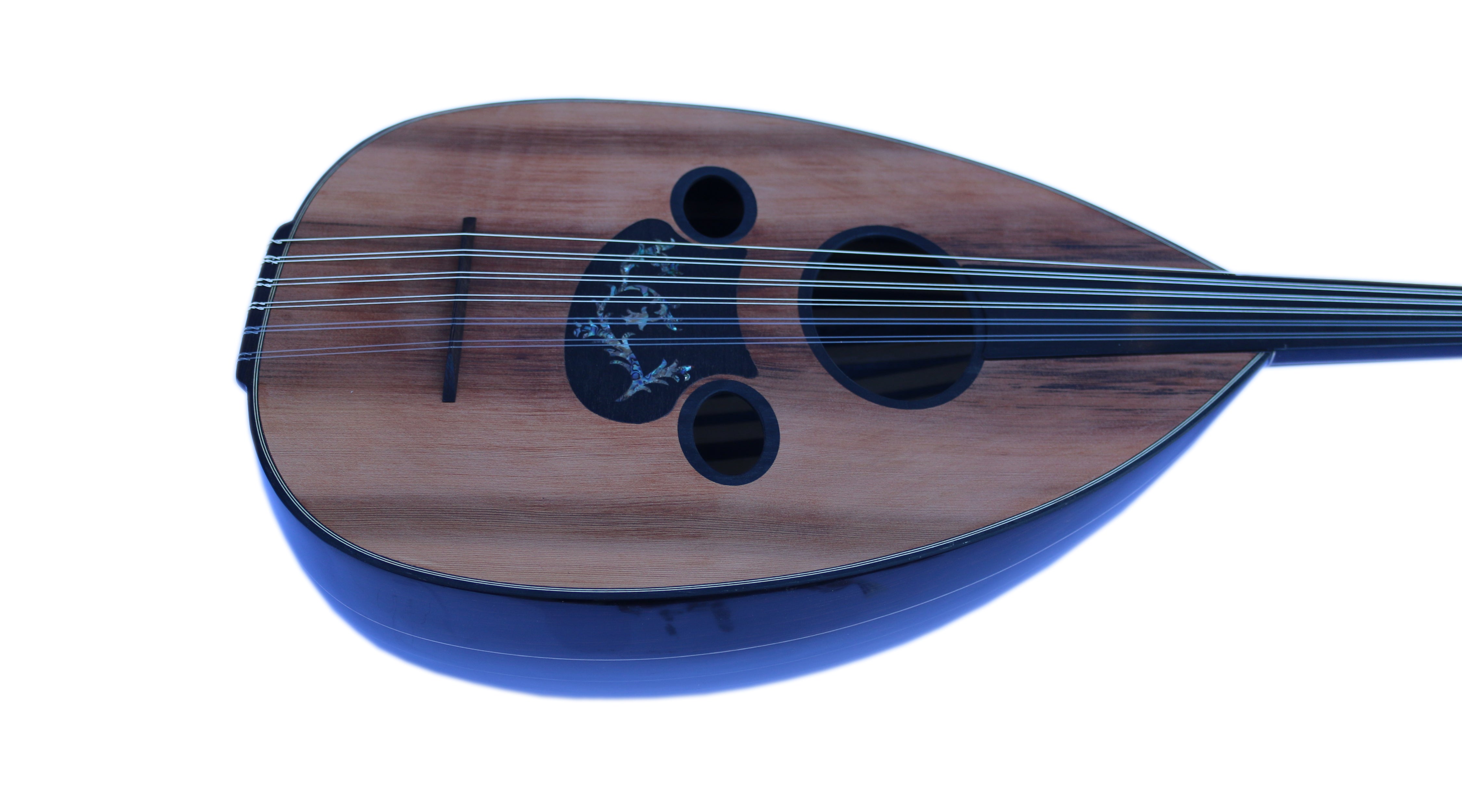 Wenge and cedar Arabic oud SALA-B8 with movable bridge tuned C G D A G C