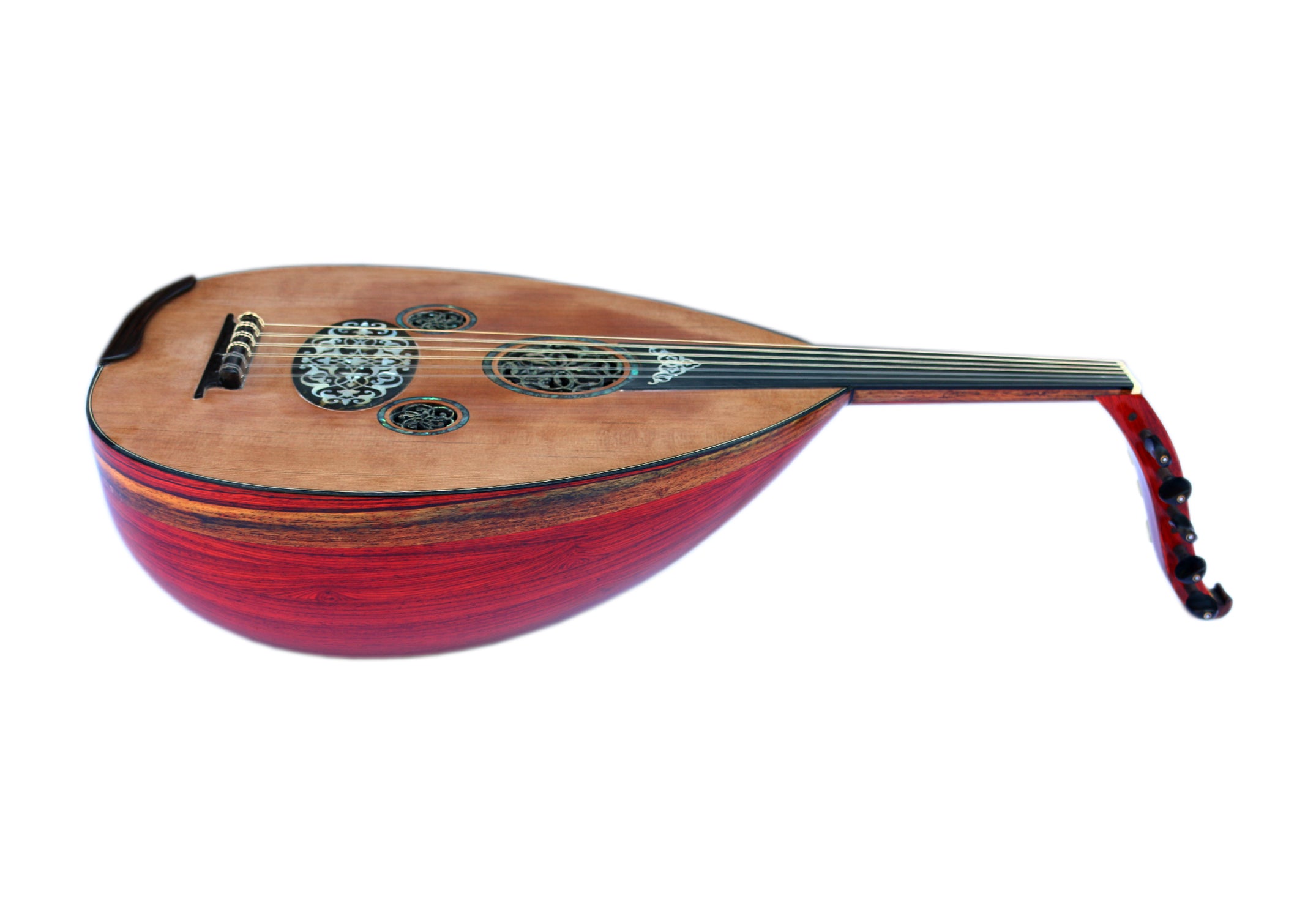 عود تركي يدوي الصنع MCO-5 من Mustafa Copcuoglu بجسم Cocobolo وصفحة أرز كندي