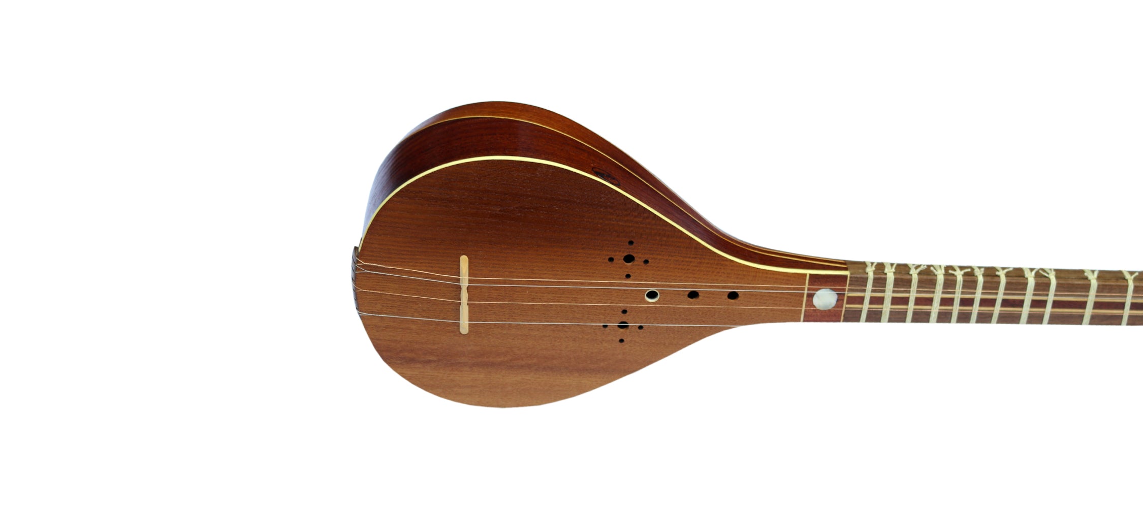 سه تار فارسي MS-304 من Mansur بجسم توت وعنق جوز