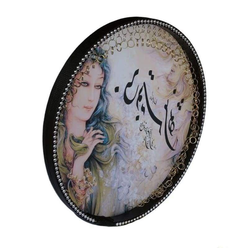 دف مصوّر Dest NDR-103 بزخرفة فنية طبل إطار فارسي