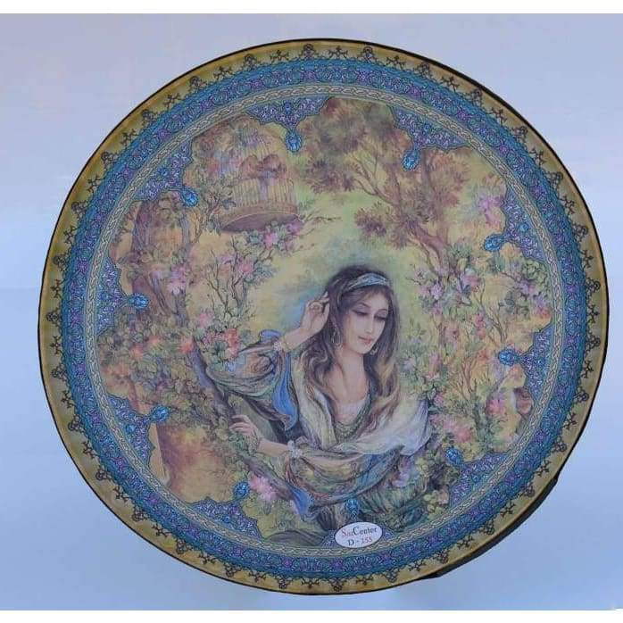 دف فارسي مرسوم Dest طراز NDR-155 يدوي الصنع