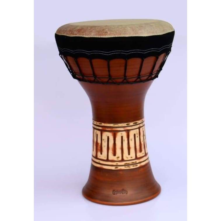 Emin Percussion دربوكة فخارية سولو EP-004-A بجسم سيراميكي طبيعي