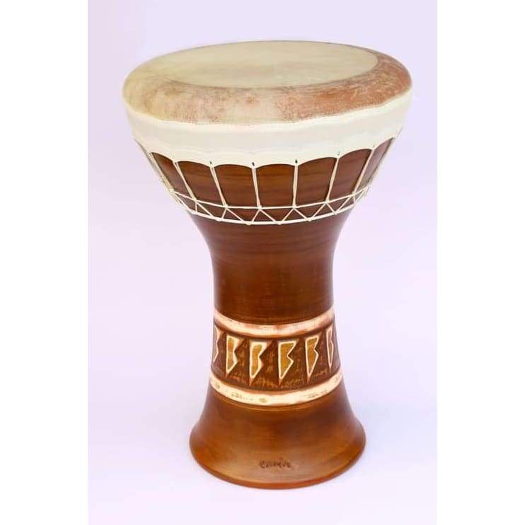 Emin Percussion دربوكة فخارية باس متوسط EP-004-B بجسم سيراميكي