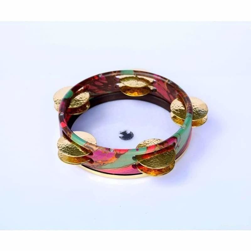 Emin Percussion رق عربي EP-116-A2 طبل إطار بصاجات يدوي الصنع